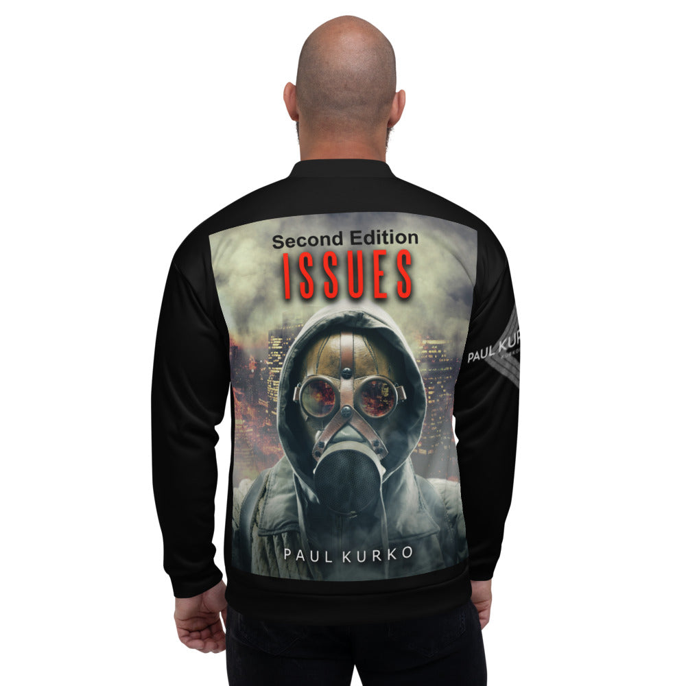 Issues Unisex Bomber Jacket by Paul Kurko