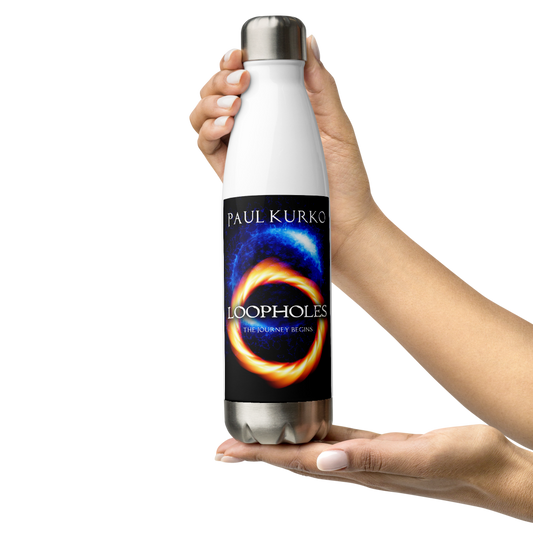 Loopholes Stainless Steel Water Bottle by Paul Kurko