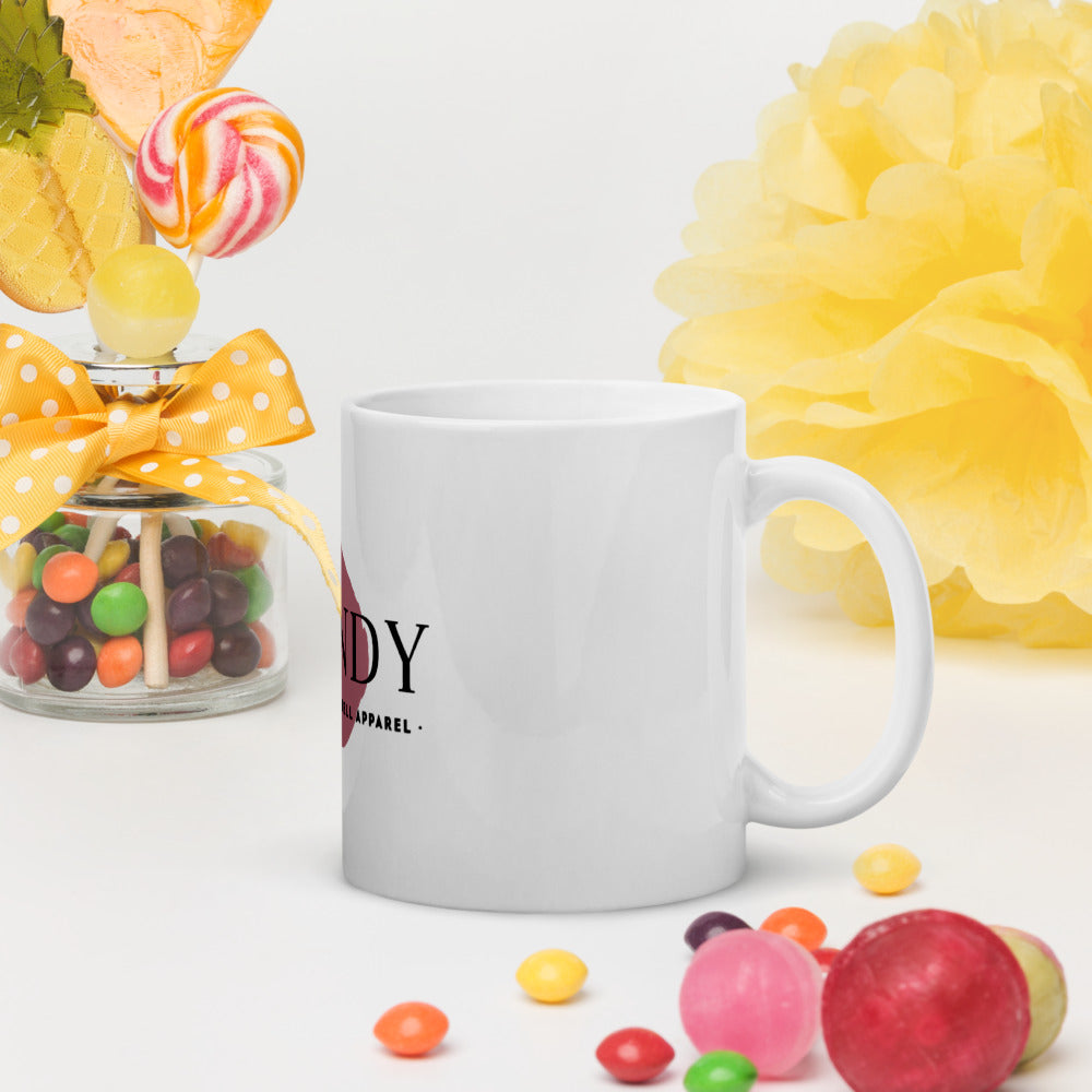 Trendy White Glossy Mug by Elsie Varn Harrell