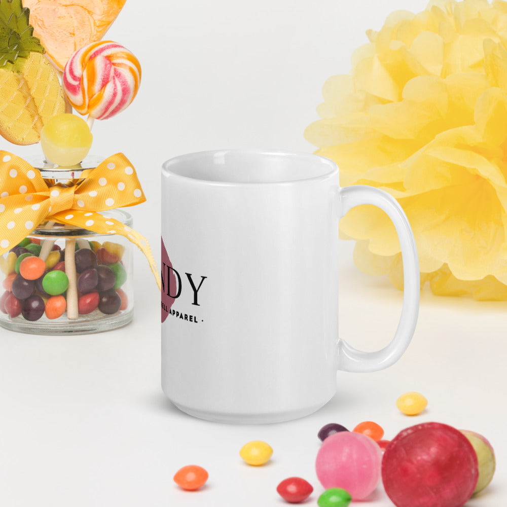 Trendy White Glossy Mug by Elsie Varn Harrell