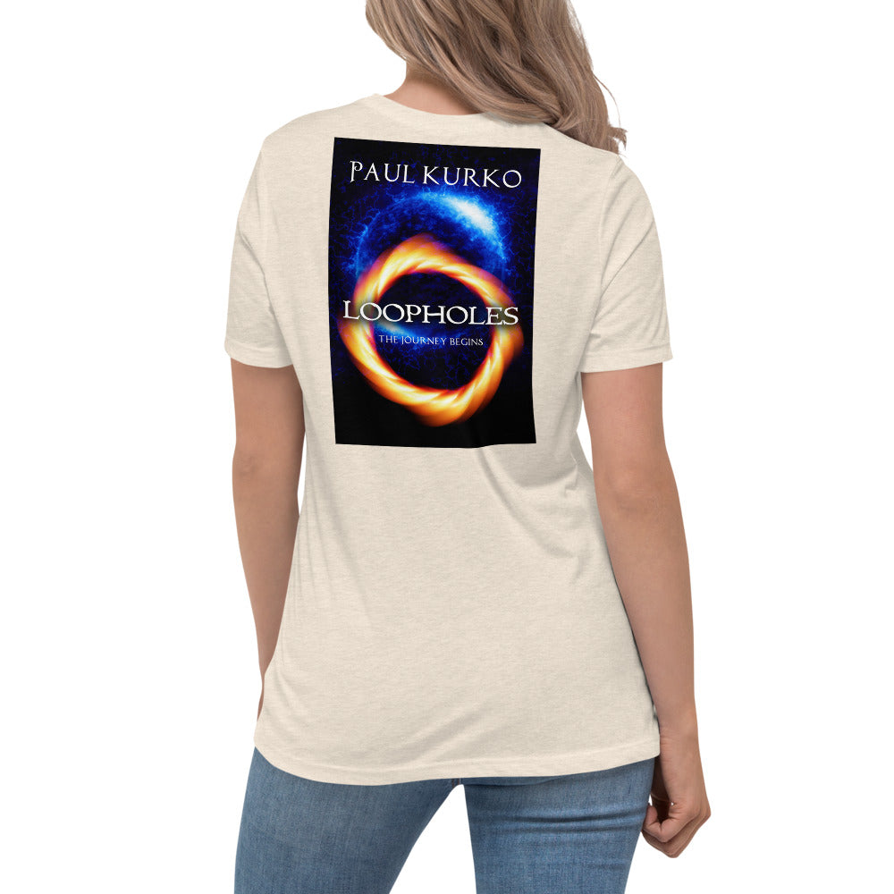 Loopholes Women's White Relaxed Tee