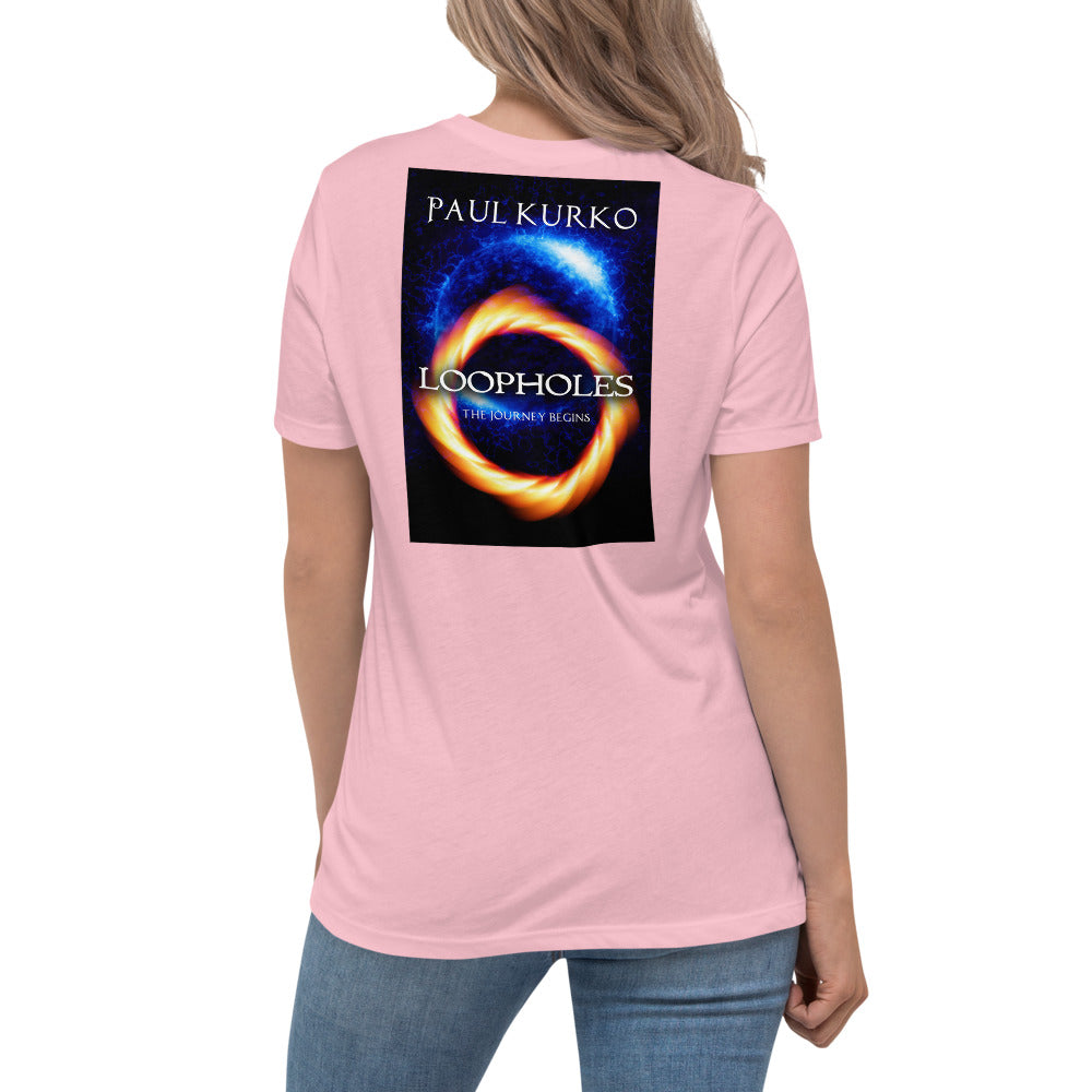 Loopholes Women's White Relaxed Tee