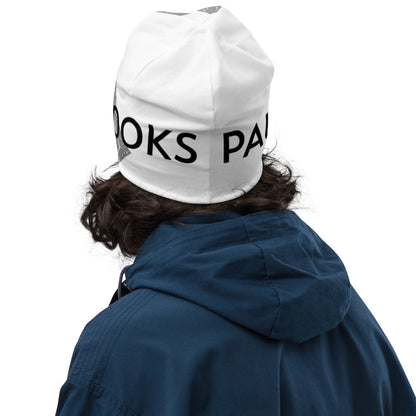 Issues All-Over Print Beanie by Paul Kurko