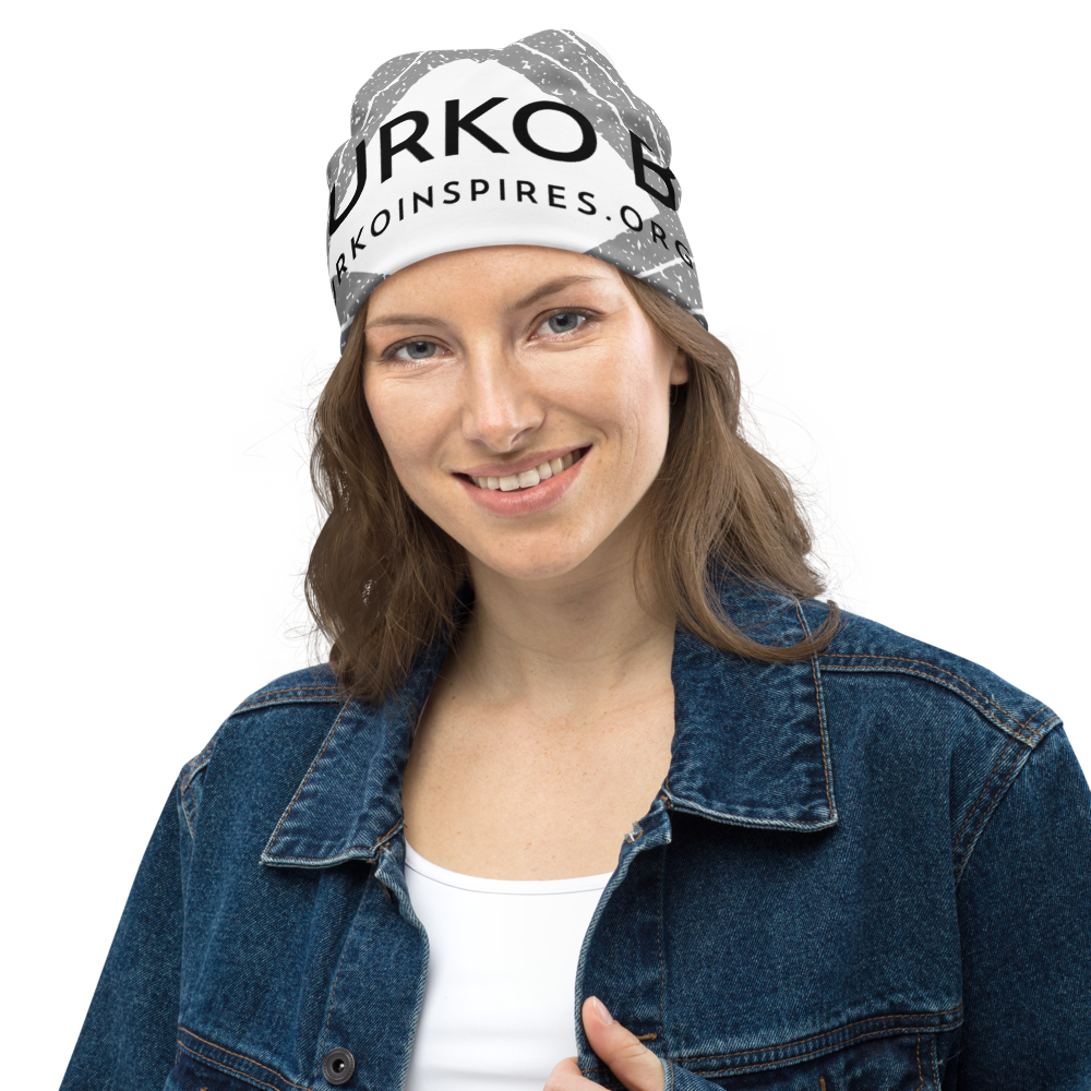 Issues All-Over Print Beanie by Paul Kurko
