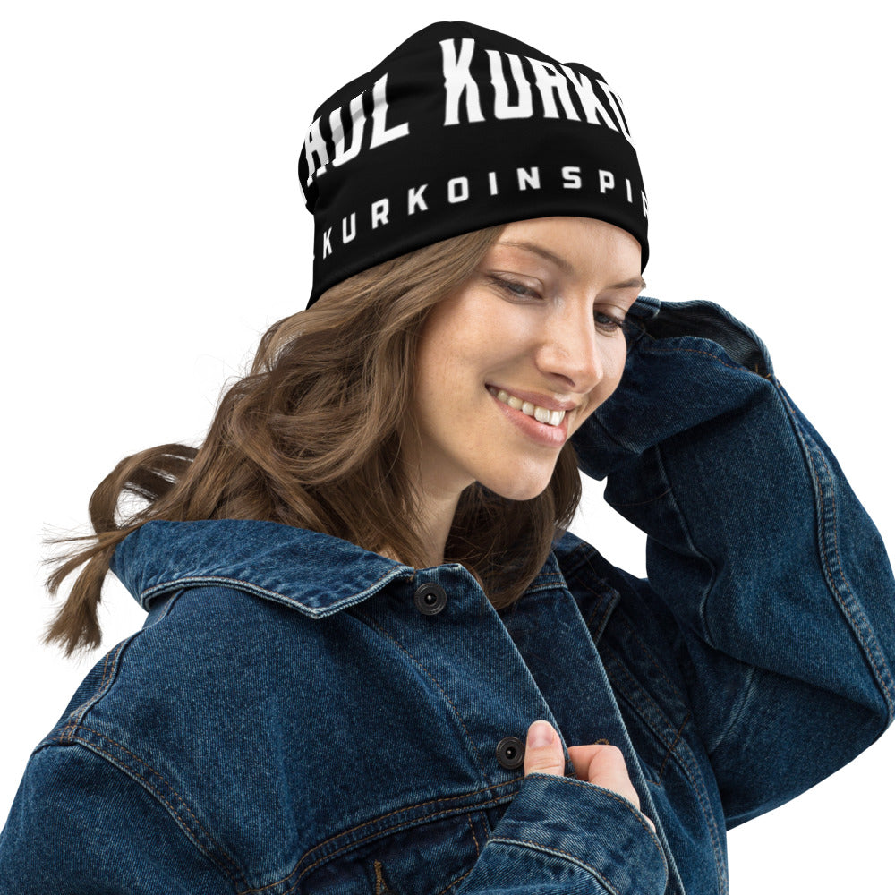 Loopholes All-Over Print Beanie