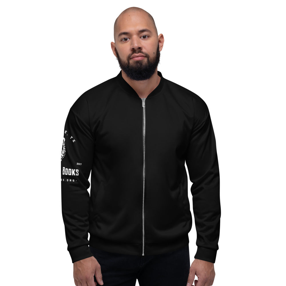 Loopholes Unisex Bomber Jacket by Paul Kurko