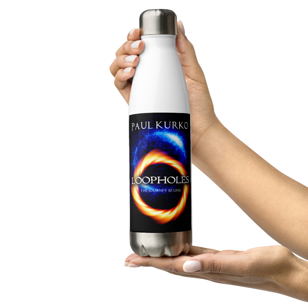 Loopholes Stainless Steel Water Bottle by Paul Kurko