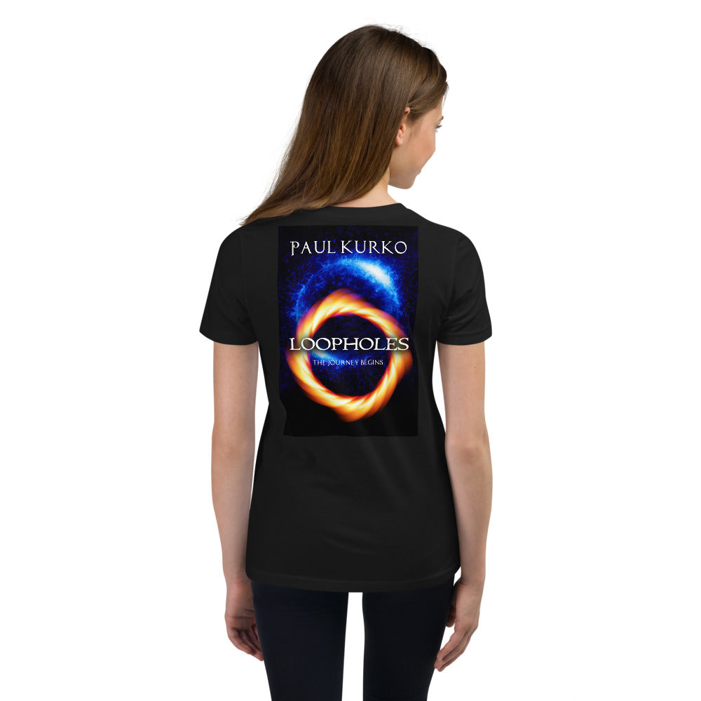 Loopholes Youth Short Sleeve T-Shirt by Paul Kurko