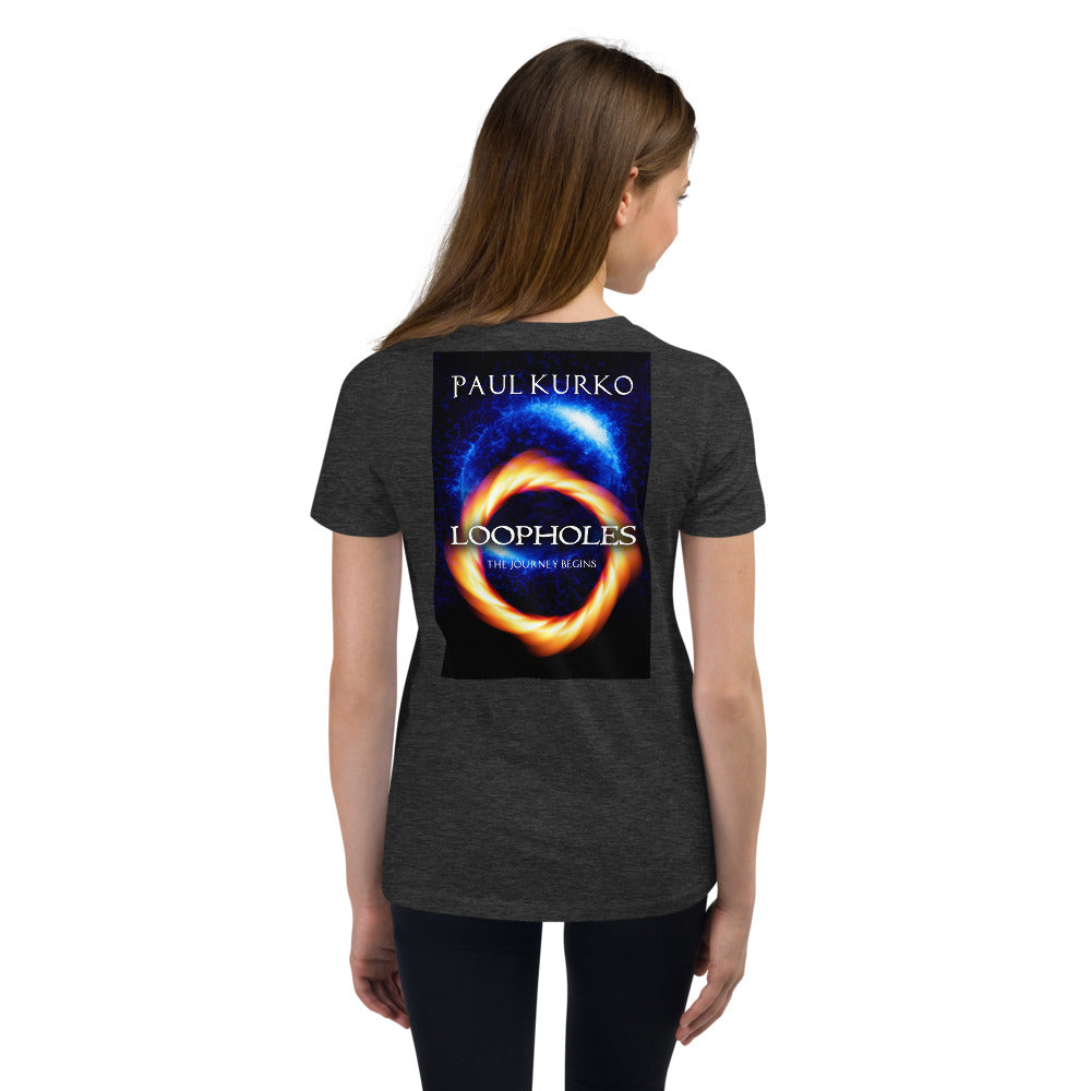 Loopholes Youth Short Sleeve T-Shirt by Paul Kurko