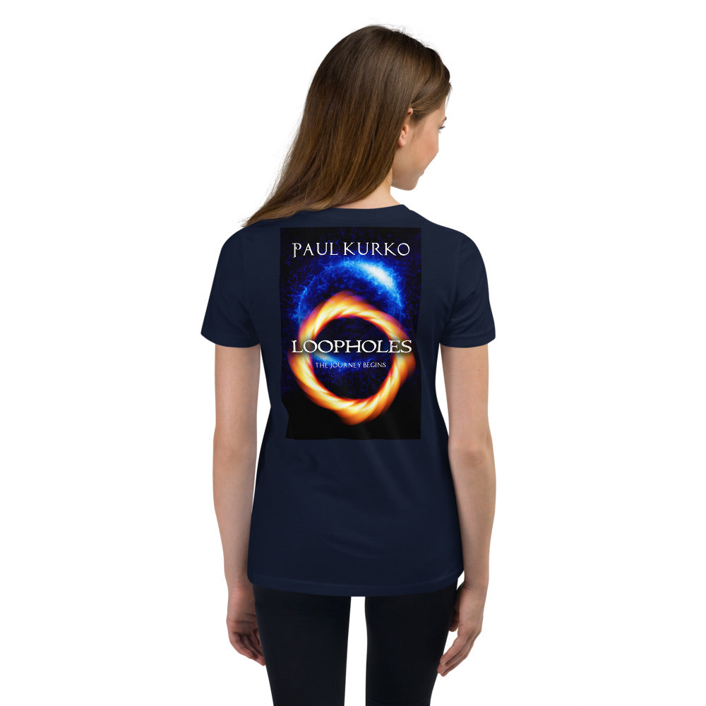 Loopholes Youth Short Sleeve T-Shirt by Paul Kurko