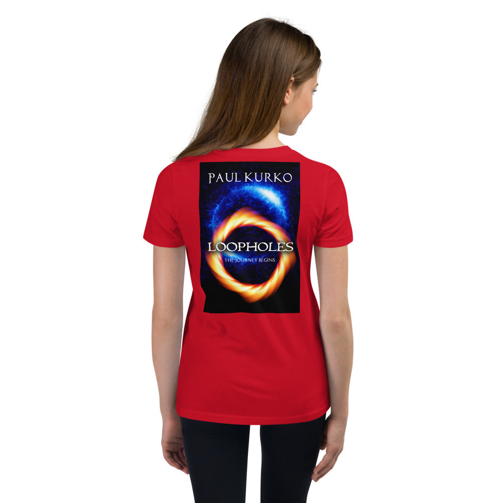 Loopholes Youth Short Sleeve T-Shirt by Paul Kurko